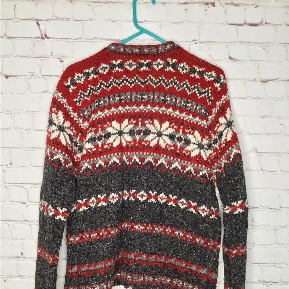Vintage women Nordic wool cardigan‎